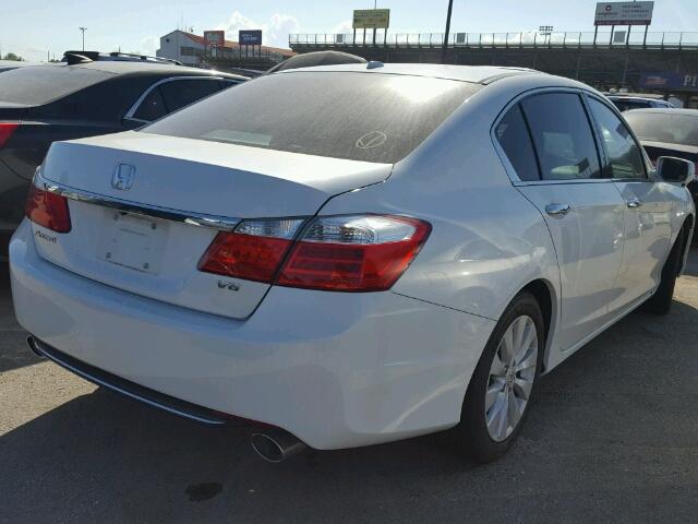 1HGCR3F80EA038896 - 2014 HONDA ACCORD EXL WHITE photo 4