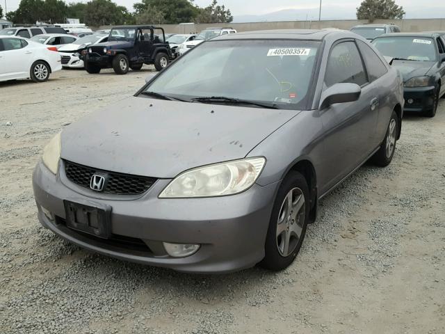 1HGEM22994L030623 - 2004 HONDA CIVIC GRAY photo 2