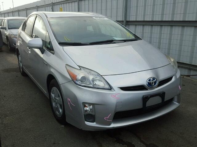 JTDKN3DUXA5186708 - 2010 TOYOTA PRIUS SILVER photo 1