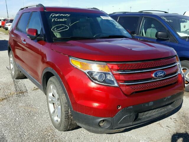 1FM5K7F86DGC07345 - 2013 FORD EXPLORER RED photo 1