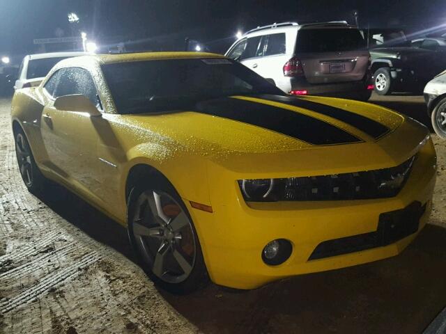 2G1FC1EV8A9228386 - 2010 CHEVROLET CAMARO LT YELLOW photo 1