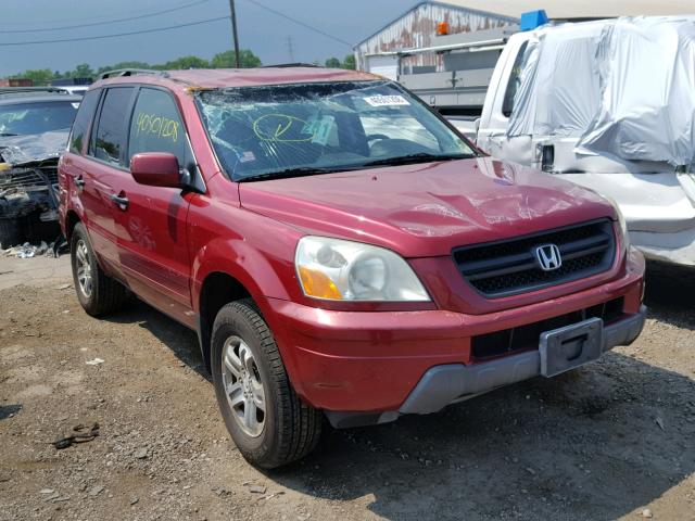 2HKYF18433H555689 - 2003 HONDA PILOT EX RED photo 1