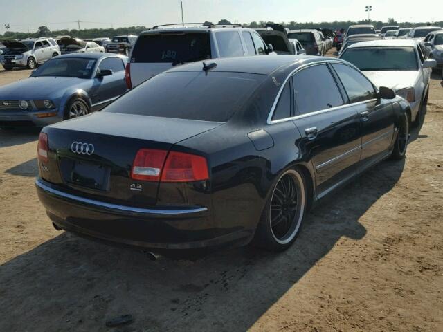 WAUML44EX6N020951 - 2006 AUDI A8 BLACK photo 4