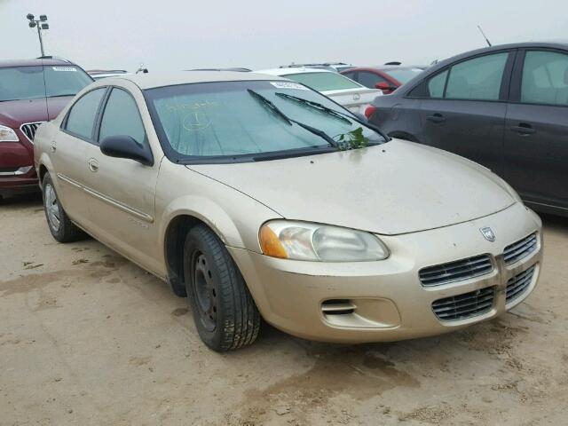 1B3EJ46X81N577055 - 2001 DODGE STRATUS SE GOLD photo 1