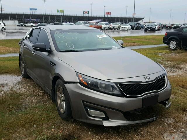 5XXGM4A77FG385571 - 2015 KIA OPTIMA GRAY photo 1