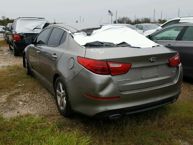 5XXGM4A77FG385571 - 2015 KIA OPTIMA GRAY photo 3