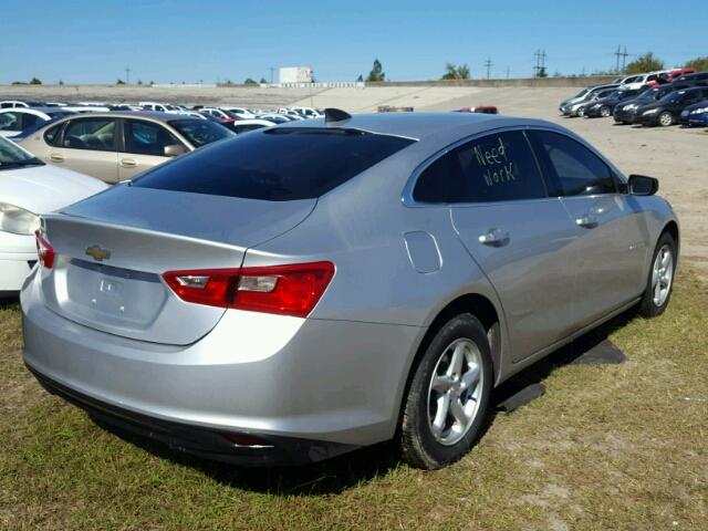 1G1ZB5ST0HF110859 - 2017 CHEVROLET MALIBU SILVER photo 4