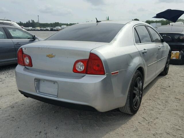 1G1ZB5EB8AF303527 - 2010 CHEVROLET MALIBU LS ვერცხლისფერი ფოტო 4