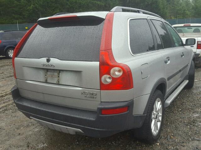 YV1CZ91H131001078 - 2003 VOLVO XC90 T6 SILVER photo 4