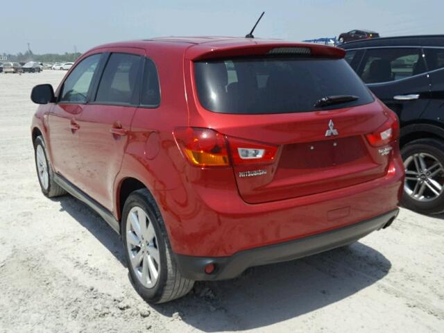 4A4AP3AU4FE045059 - 2015 MITSUBISHI OUTLANDER RED photo 3