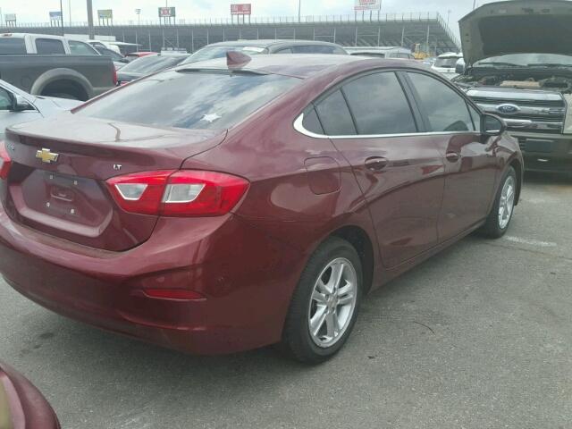 1G1BE5SM0G7244295 - 2016 CHEVROLET CRUZE LT MAROON photo 4