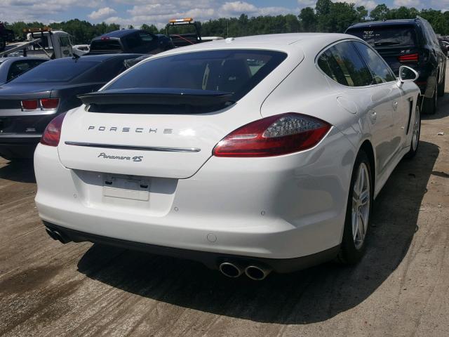 WP0AB2A74DL060955 - 2013 PORSCHE PANAMERA S WHITE photo 4