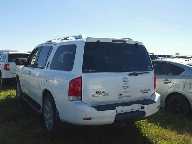 5N1BA0ND7EN607696 - 2014 NISSAN ARMADA WHITE photo 3