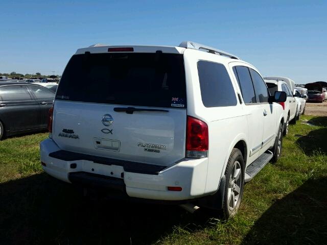 5N1BA0ND7EN607696 - 2014 NISSAN ARMADA WHITE photo 4