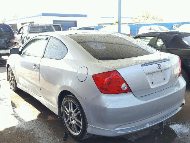 JTKDE177250009973 - 2005 TOYOTA SCION TC 银色 照片 3