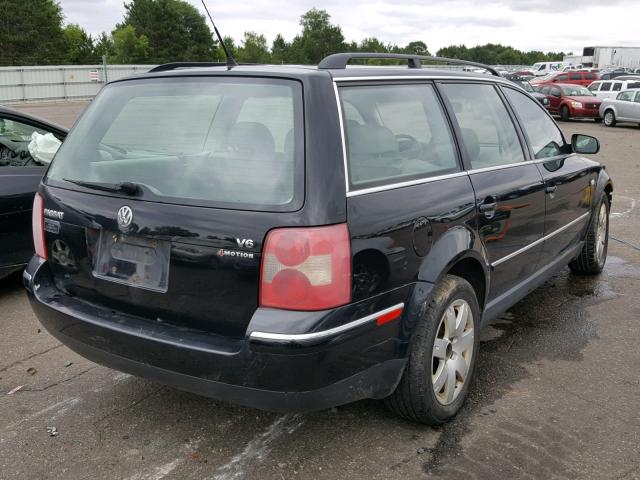 WVWYH63BX3E122853 - 2003 VOLKSWAGEN PASSAT GLX BLACK photo 4