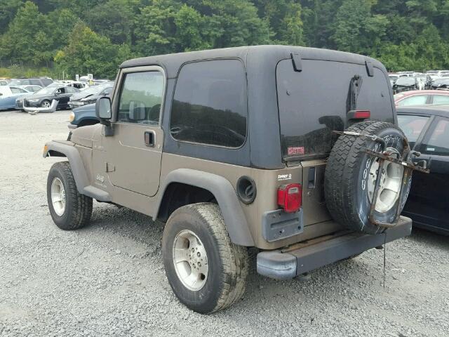 1J4FA49S93P344905 - 2003 JEEP WRANGLER / TAN photo 3