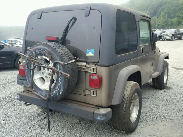 1J4FA49S93P344905 - 2003 JEEP WRANGLER / TAN photo 4