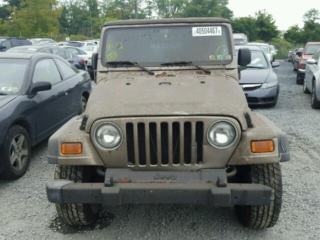 1J4FA49S93P344905 - 2003 JEEP WRANGLER / TAN photo 9