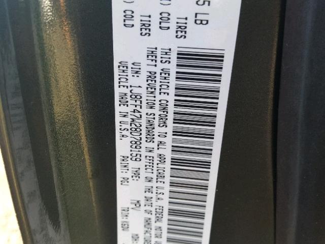 1J8FF47W28D789159 - 2008 JEEP COMPASS SP GREEN photo 10