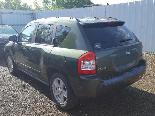 1J8FF47W28D789159 - 2008 JEEP COMPASS SP GREEN photo 3