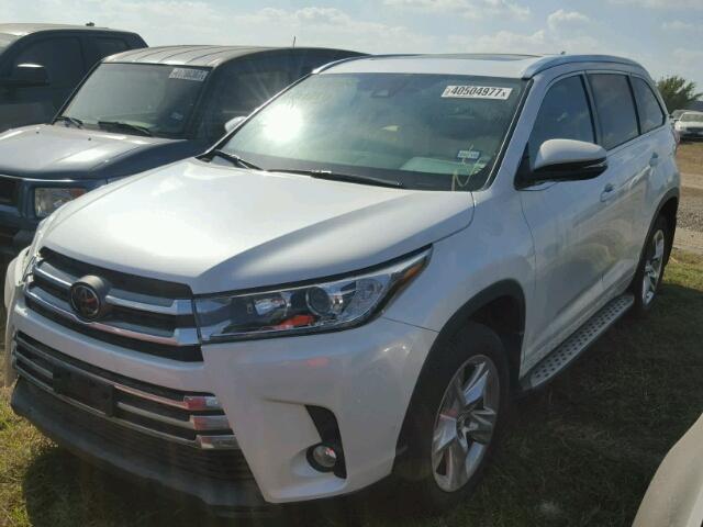 5TDYZRFH1HS207421 - 2017 TOYOTA HIGHLANDER WHITE photo 2