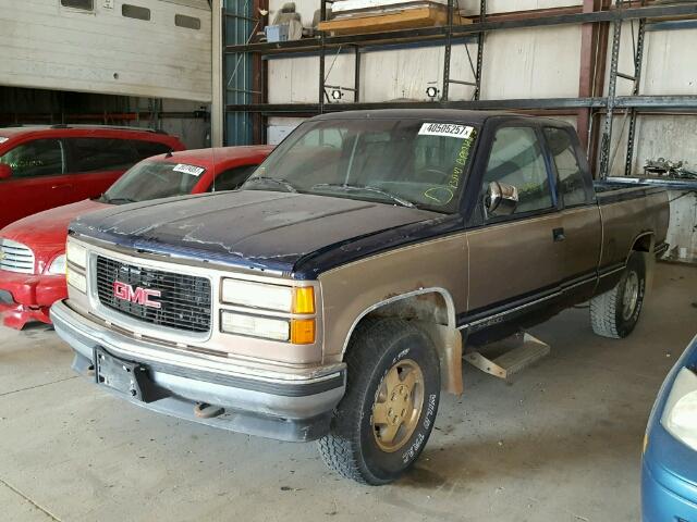 2GTEK19K8R1520510 - 1994 GMC SIERRA K15 BLUE photo 2