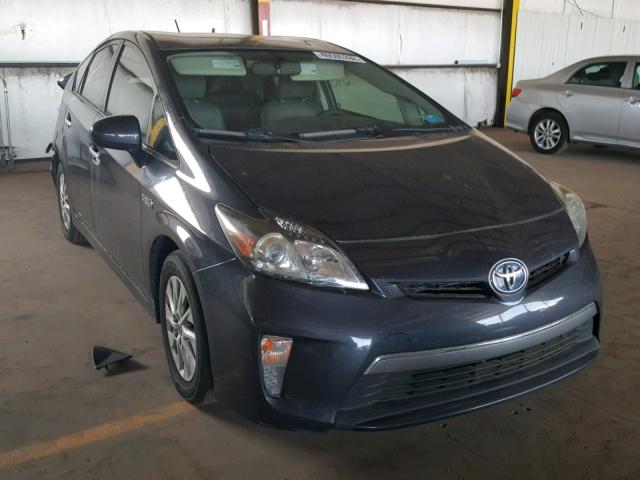 JTDKN3DP8C3020521 - 2012 TOYOTA PRIUS PLUG GRAY photo 1