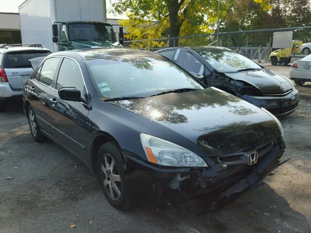 1HGCM66555A045347 - 2005 HONDA ACCORD EX BLACK photo 1