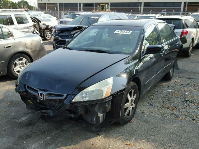 1HGCM66555A045347 - 2005 HONDA ACCORD EX BLACK photo 2