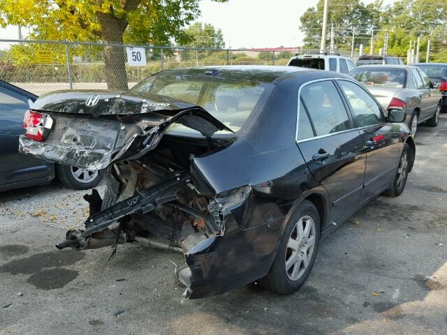 1HGCM66555A045347 - 2005 HONDA ACCORD EX BLACK photo 4