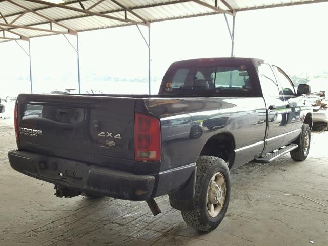 3D7KU28WX3G772853 - 2003 DODGE RAM 2500 S BLACK photo 4