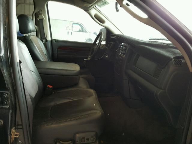 3D7KU28WX3G772853 - 2003 DODGE RAM 2500 S BLACK photo 5