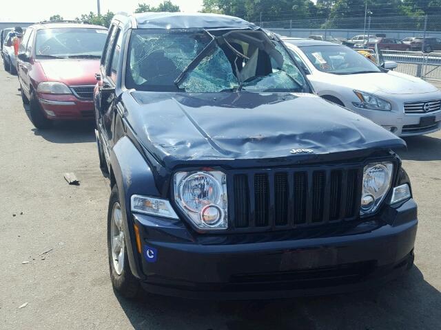 1C4PJMAK8CW129785 - 2012 JEEP LIBERTY SP BLUE photo 1