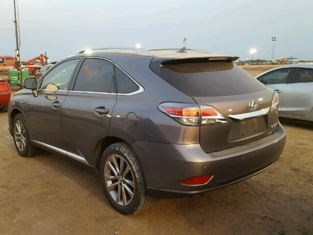 2T2ZK1BA6DC123175 - 2013 LEXUS RX 350 GRAY photo 3