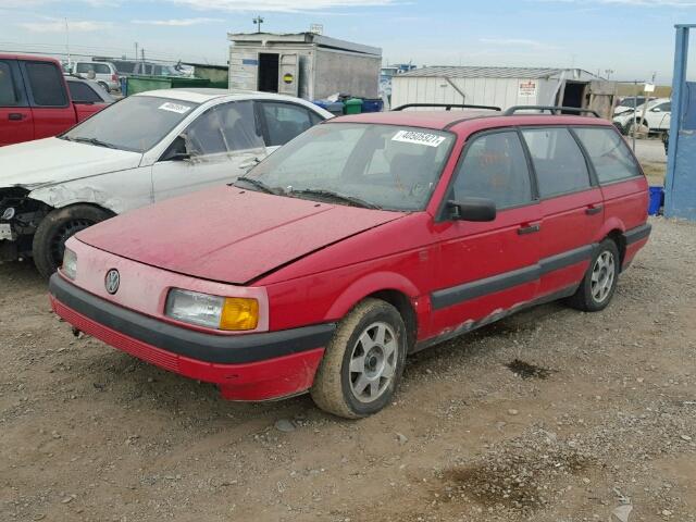 WVWGB0318ME251743 - 1991 VOLKSWAGEN PASSAT RED photo 2