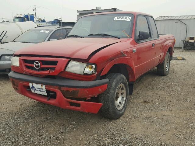 4F4YR16EX1TM13729 - 2001 MAZDA B4000 CAB RED photo 2