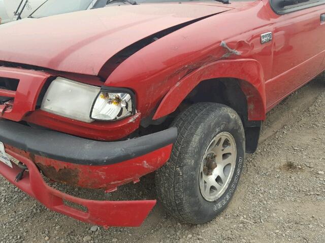 4F4YR16EX1TM13729 - 2001 MAZDA B4000 CAB RED photo 9