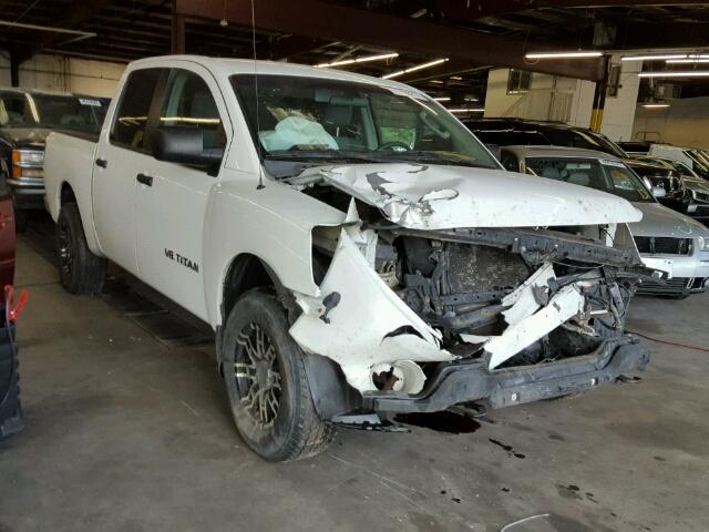 1N6AA07B06N529109 - 2006 NISSAN TITAN XE WHITE photo 1