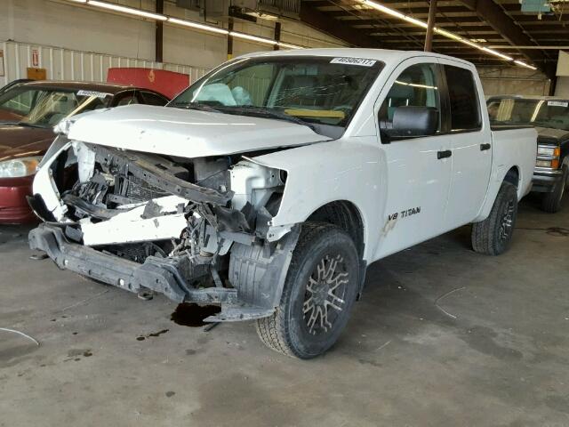 1N6AA07B06N529109 - 2006 NISSAN TITAN XE WHITE photo 2