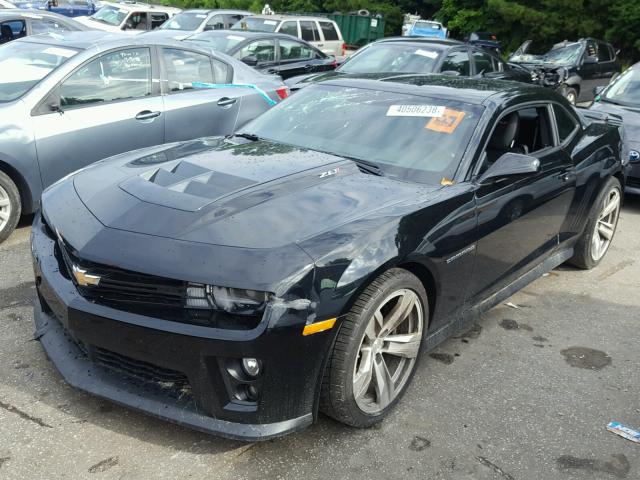 2G1FM1EP1F9801831 - 2015 CHEVROLET CAMARO ZL1 BLACK photo 2