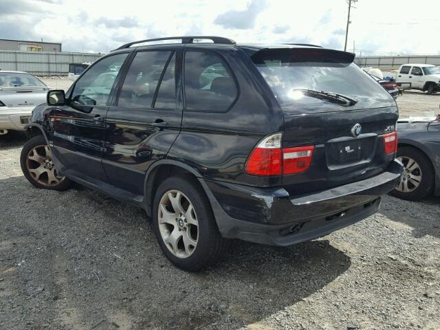 5UXFB33502LH37182 - 2002 BMW X5 4.4I BLACK photo 3