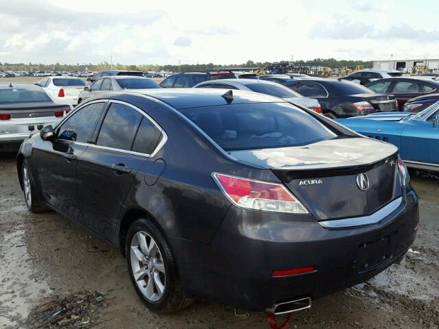 19UUA8F57CA029978 - 2012 ACURA TL GRAY photo 3