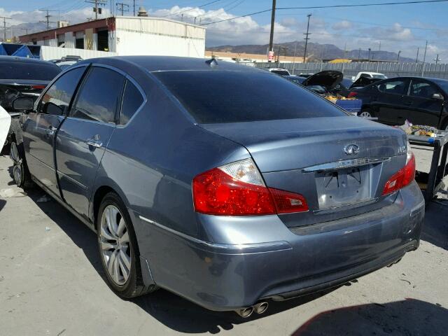 JNKBY01E68M500839 - 2008 INFINITI M45 BASE BLUE photo 3