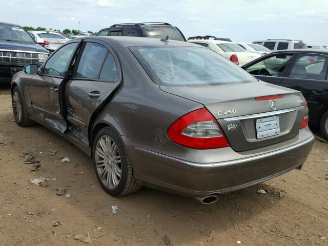 WDBUF87X28B354294 - 2008 MERCEDES-BENZ E 350 4MAT GRAY photo 3