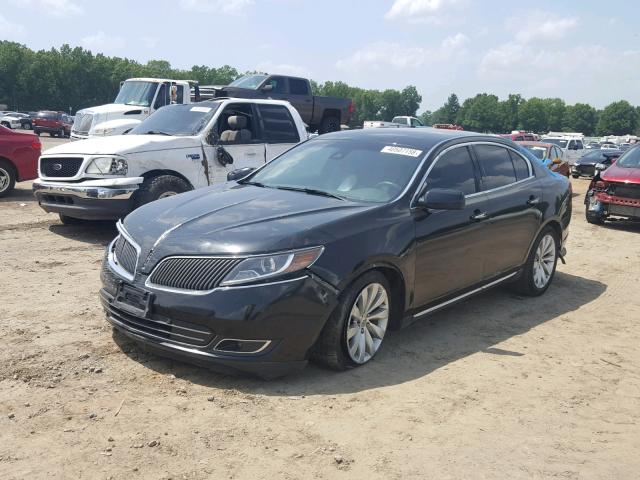 1LNHL9DK9EG607275 - 2014 LINCOLN MKS BLACK photo 2