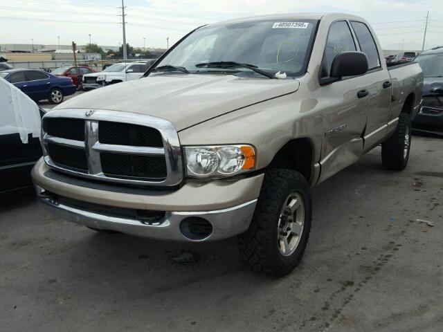 1D7KU28D74J281154 - 2004 DODGE RAM 2500 S GOLD photo 2