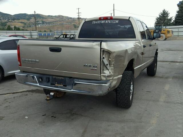 1D7KU28D74J281154 - 2004 DODGE RAM 2500 S GOLD photo 4