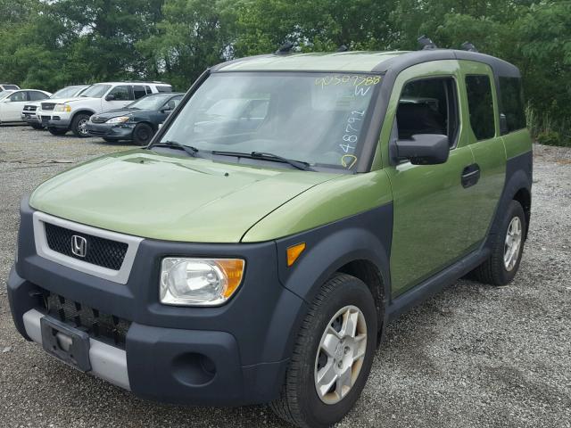 5J6YH28356L024513 - 2006 HONDA ELEMENT LX GREEN photo 2