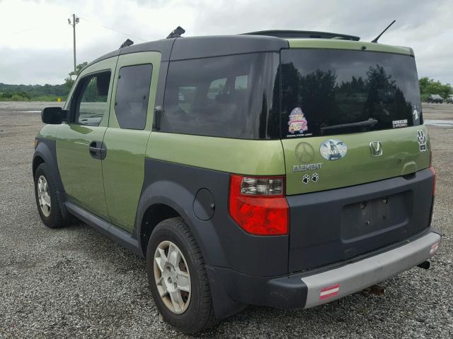 5J6YH28356L024513 - 2006 HONDA ELEMENT LX GREEN photo 3